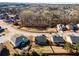 Expansive aerial view of a neighborhood with mature trees and a community pond at 3475 Summerlin Pkwy, Lithia Springs, GA 30122