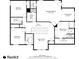 Second floor plan displaying the bedroom and bathroom layout at 3475 Summerlin Pkwy, Lithia Springs, GA 30122