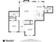 Layout of the first floor showing living spaces and kitchen area at 3475 Summerlin Pkwy, Lithia Springs, GA 30122