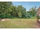 Beautifully landscaped backyard with verdant lawn, mature trees, and a brick-lined garden at 1944 Lakewood Se Ter, Atlanta, GA 30315