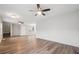 Spacious living room with hardwood floors and ceiling fans at 1944 Lakewood Se Ter, Atlanta, GA 30315