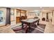 Basement area offers a pool table, bar, and access to the outside making it perfect for entertaining at 1438 Janmar Rd, Snellville, GA 30078