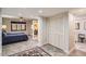 Bedroom with twin beds and a view of the backyard provides a tranquil space at 1438 Janmar Rd, Snellville, GA 30078