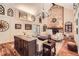 Cozy living room with stone fireplace, hardwood floors, and abundant natural light at 1438 Janmar Rd, Snellville, GA 30078