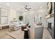 Contemporary living room featuring hardwood floors, stylish decor, and an inviting atmosphere at 235 Briscoe Way # 7, Alpharetta, GA 30009