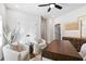 Spacious office features natural light, a stylish desk, comfortable chairs, and unique decorative elements at 235 Briscoe Way # 7, Alpharetta, GA 30009