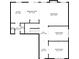 First floor plan showing kitchen, breakfast nook, living room, bath, dining room, sitting room and foyer at 5860 Bluff Heights Drive, Cumming, GA 30040