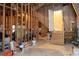 Unfinished basement with exposed framing and stairs at 1811 Lake Cove Sw Dr, Atlanta, GA 30331