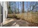 Private backyard with a fenced-in patio area, perfect for outdoor relaxation at 303 Brandywine Cir, Atlanta, GA 30350