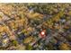 Aerial view of a quiet neighborhood, highlighting the home's proximity to community amenities and green spaces at 243 Sterling St, Decatur, GA 30030