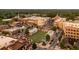 Bird's eye view of the attractive outdoor event space and surrounding buildings at 7230 Summit Pl, Alpharetta, GA 30009