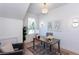 Bright home office with modern desk, minimalist decor, and natural light creating a productive workspace at 3395 Lee St, East Point, GA 30344