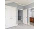 Bedroom features neutral walls, plush carpet, and open doorway at 232 Hunt Ne St, Marietta, GA 30060
