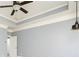 Spacious bedroom with ceiling fan and a view of exterior brick at 232 Hunt Ne St, Marietta, GA 30060