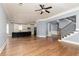 Open concept living space showcasing the kitchen, dining, and staircase at 232 Hunt Ne St, Marietta, GA 30060