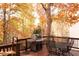 Outdoor deck with a grill and a table at 912 Tanners Point Dr, Lawrenceville, GA 30044