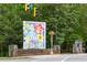 Atlanta Botanical Garden sign with floral design, stone pillars, and greenery in the background at 281 15Th Ne St # 101, Atlanta, GA 30309