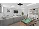 Finished basement with recessed lighting and a foosball table at 3679 Mill Glen Dr, Douglasville, GA 30135