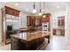 Gourmet kitchen with stainless steel appliances and large center island at 1364 Manget Way, Dunwoody, GA 30338