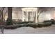 Peaceful winter scene of a snow-covered gazebo and park, creating a serene and picturesque setting at 549 Trailwood Sw Ln, Marietta, GA 30064