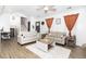 Bright living room showcasing hardwood floors and comfortable seating at 710 Josh Ln, Lawrenceville, GA 30045