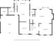 Home floor plan with kitchen, Gathering room, breakfast nook, garage, and dining room at 745 Princeton Mill Run, Marietta, GA 30068
