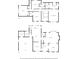 Detailed floor plan showcasing the home's layout, including multiple bedrooms and living spaces at 745 Princeton Mill Run, Marietta, GA 30068