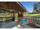The gazebo overlooks the property, providing a shaded outdoor dining space at 745 Princeton Mill Run, Marietta, GA 30068