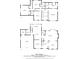 Two-story floor plan with a total of 2653 square feet with a kitchen, Gathering room, and multiple bedrooms at 745 Princeton Mill Run, Marietta, GA 30068