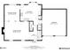 First floor plan showcasing the living room, dining room, kitchen, and garage layout at 921 Dunagan Way, Lawrenceville, GA 30045