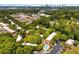 Aerial view of neighborhood with mature trees, a community pool, and nearby parking at 1261 Lavista Ne Rd # M-4, Atlanta, GA 30324