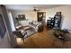 Bright living room boasting hardwood floors, neutral decor, and an open layout, perfect for relaxation at 7503 E Cherokee Dr, Canton, GA 30115