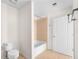 Clean, well-maintained bathroom features a tile floor and shower-tub combination at 3324 Peachtree Ne Rd # 1510, Atlanta, GA 30326