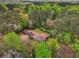 Overhead view of a residential property set amid a lush forest landscape at 738 Lauren Cir, Lawrenceville, GA 30043