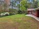 Lush backyard featuring well-manicured lawn and a variety of plants and trees at 738 Lauren Cir, Lawrenceville, GA 30043