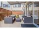 Inviting outdoor patio area with comfortable seating, perfect for relaxing and entertaining at 878 Peachtree Ne St # 711, Atlanta, GA 30309