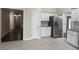 Kitchen featuring stainless steel appliances, white cabinets and granite countertops at 950 Spring Ives Dr, Lawrenceville, GA 30043