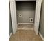 Convenient laundry room featuring tile floors and connections at 108 Creekwood Trl, Acworth, GA 30102