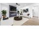 Comfortable living room with a fireplace, large television, and plenty of seating at 1247 Bridges Sw Ave # A, Atlanta, GA 30310