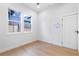 This clean and bright bedroom has warm hardwood flooring and natural light at 1247 Bridges Sw Ave # B, Atlanta, GA 30310