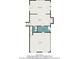 Floor plan with dimensions for the first floor showing the garage, bathroom, dining room and sitting room at 1677 Foresta Ct, Atlanta, GA 30341