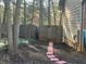 Wood privacy fence and stepping stones add to this home's backyard charm at 4811 West Lake Se Dr, Conyers, GA 30094