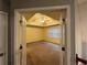 The beautiful Primary bedroom is accessible through the open door at 4811 West Lake Se Dr, Conyers, GA 30094