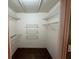 Large walk-in closet with metal shelving providing ample storage space at 4811 West Lake Se Dr, Conyers, GA 30094