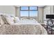 Bedroom highlighting city views from expansive windows at 270 17Th Nw St # 4208, Atlanta, GA 30363