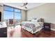 Bedroom with floor-to-ceiling windows showcasing city views at 270 17Th Nw St # 4208, Atlanta, GA 30363