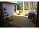 Wooden back deck provides an outdoor space for entertaining and relaxation with room for a grill and seating at 3065 Wildflower Ln, Snellville, GA 30039