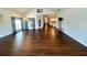 Open living area with fireplace, hardwood floors, lots of light and an open kitchen view at 310 Ellington Dr, Canton, GA 30115