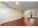 Finished basement area includes a convenient kitchenette and bathroom at 2600 Cohassett Ct, Decatur, GA 30034