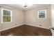 Bedroom with hardwood floors and natural light at 2600 Cohassett Ct, Decatur, GA 30034